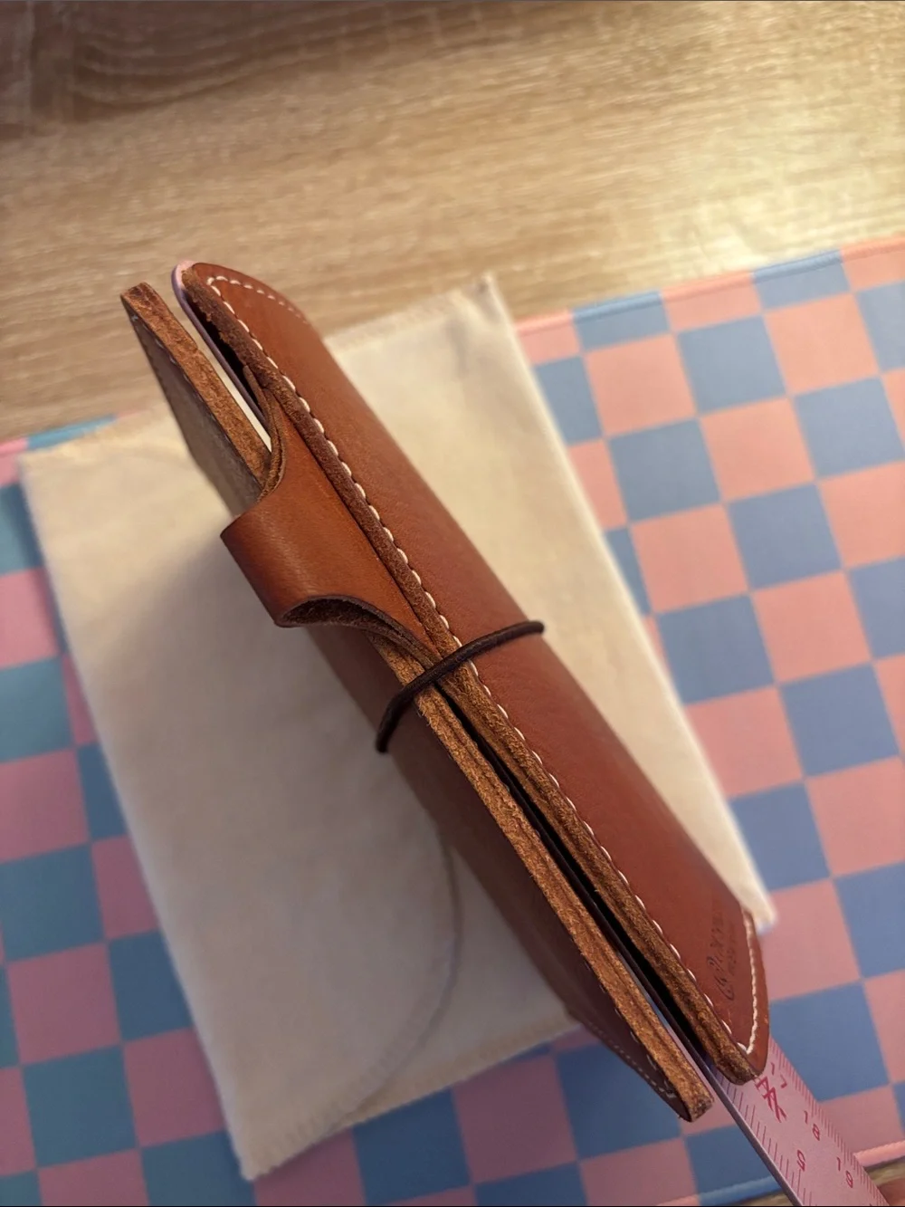Chic Sparrow A6 Cascade Kody Tan Leather Traveler's Notebook Planner Cover - Picture 6 of 16